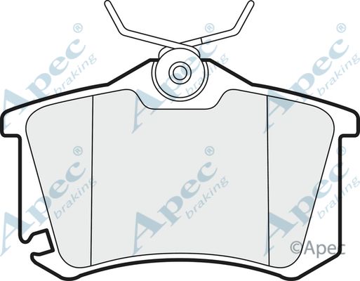 APEC BRAKING Комплект тормозных колодок, дисковый тормоз PAD1419